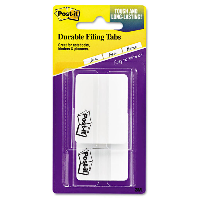 Lined Tabs, 1/5-Cut, White, 2" Wide, 50/Pack