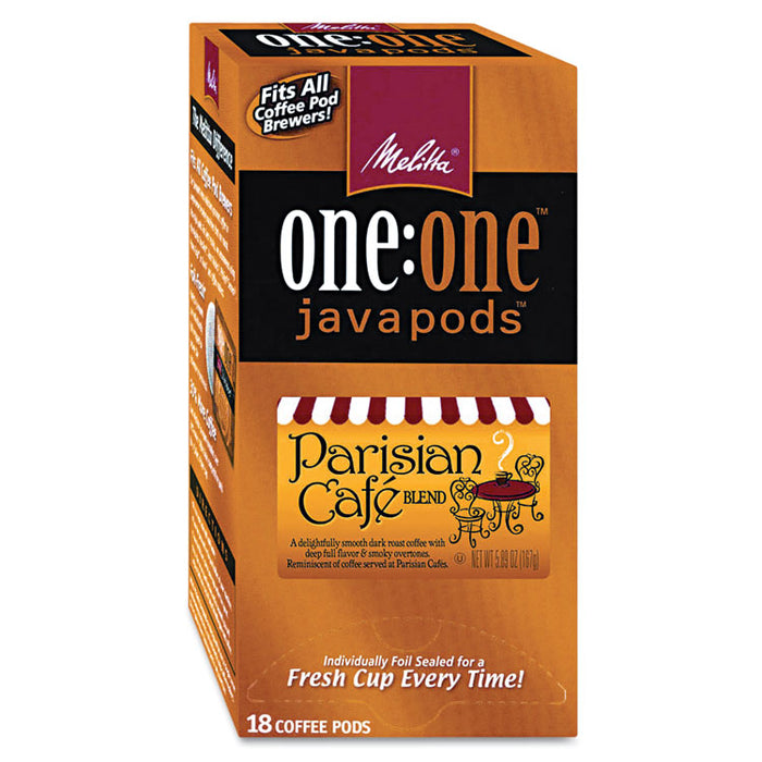 One:One Coffee Pods, Parisian Cafe, 18 Pods/Box