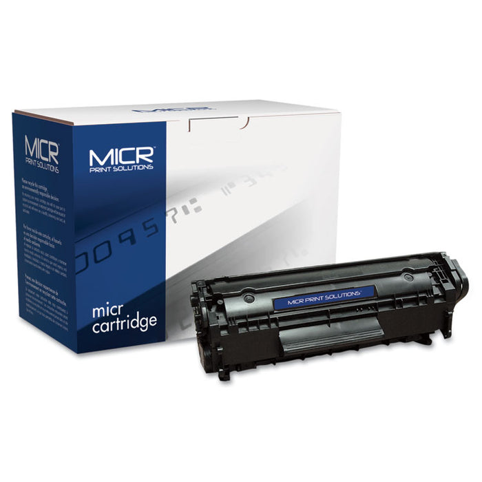 Compatible Q2612A(M) (12AM) MICR Toner, 2000 Page-Yield, Black