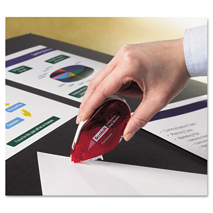 Tape Runner, 0.31" x 49 ft, Dries Clear