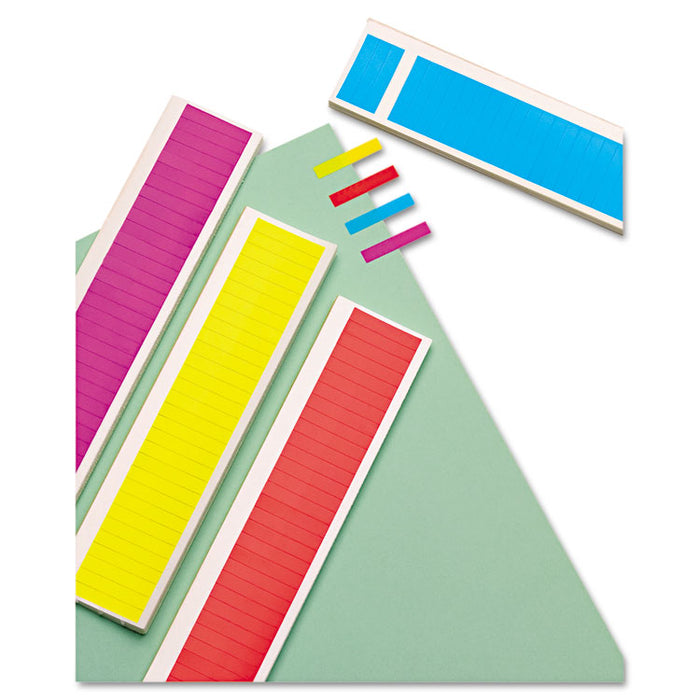 Removable Page Flags, Four Assorted Colors, 900/Color, 3600/Pack