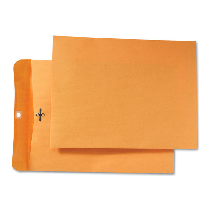 Park Ridge Kraft Clasp Envelope, #90, Cheese Blade Flap, Clasp/Gummed Closure, 9 x 12, Brown Kraft, 100/Box
