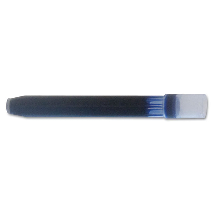 Plumix Fountain Pen Refill Cartridge, Black Ink, 12/Box