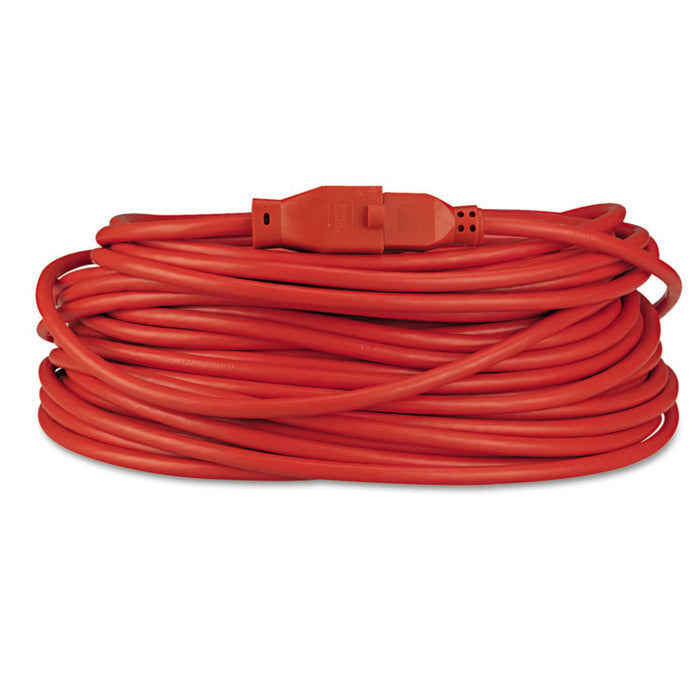 Indoor/Outdoor Extension Cord, 100 ft, 10 A, Orange