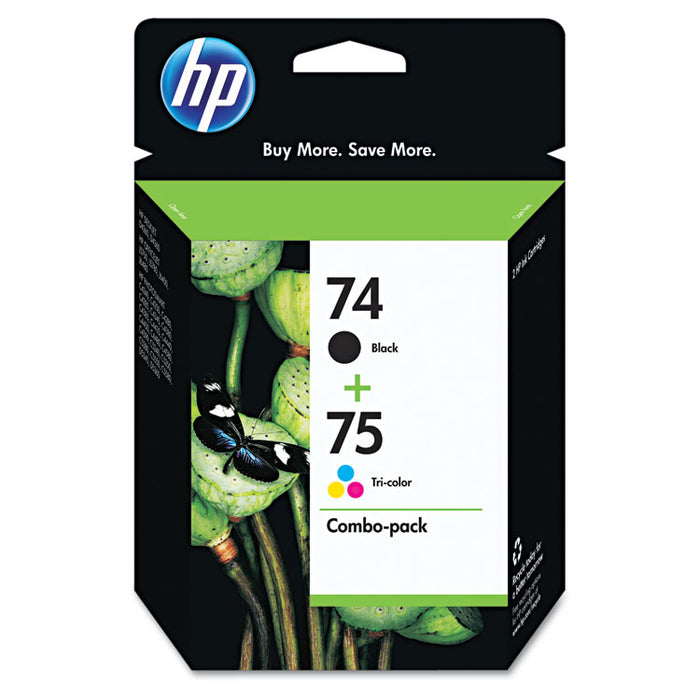 HP 74 Black/HP 75 Tri-Color (CC659FN) 2-pack Original Ink Cartridges
