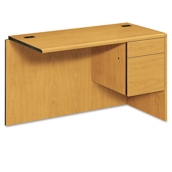 10700 "L" Workstation Return, Right 3/4 Pedestal, 48w x 24d x 29 1/2h, Harvest