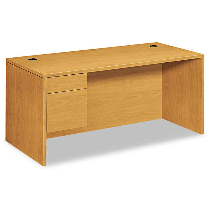 10500 Series 3/4 Height Pedestal Desk, 66w x 30d x 29.5h, Harvest