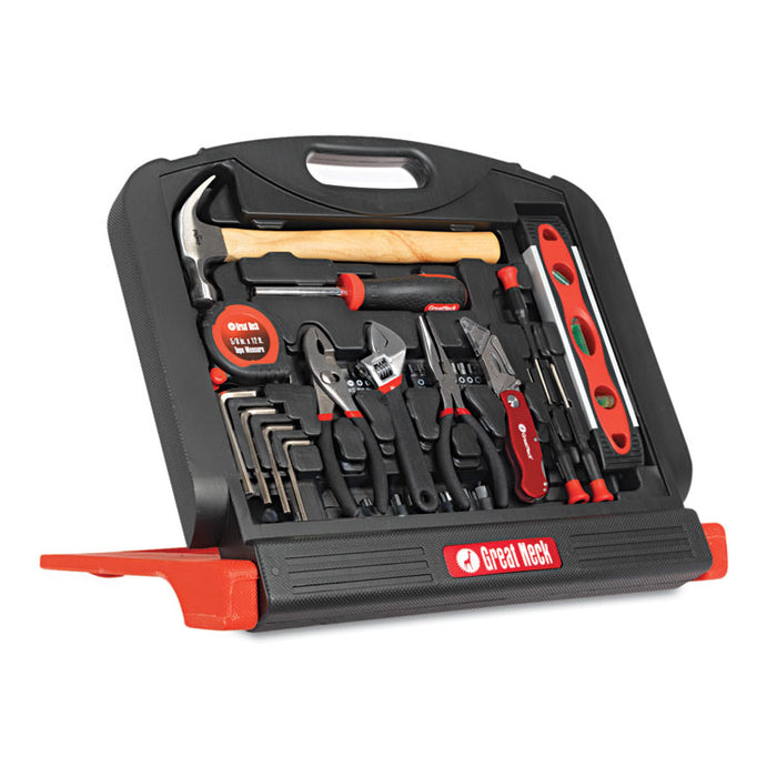 48-Tool Set in Blow-Molded Case, Black