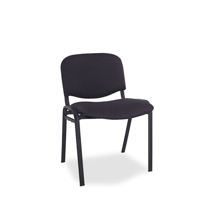 Alera Continental Series Stacking Chairs, Supports Up to 250 lb, Black, 4/Carton