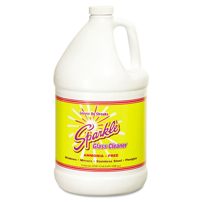 Glass Cleaner, 1gal Bottle Refill, 4/Carton