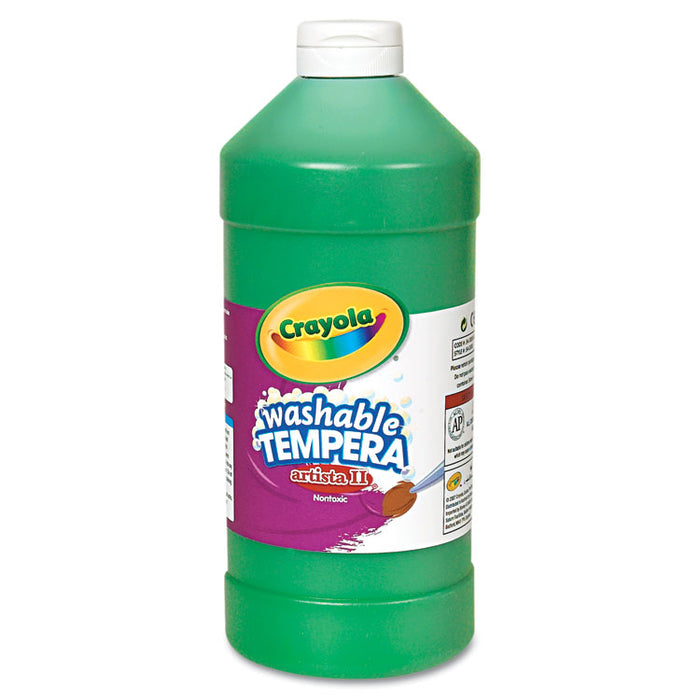 Artista II Washable Tempera Paint, Green, 32 oz