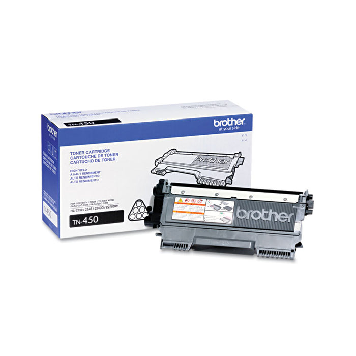 TN450 High-Yield Toner, 2,600 Page-Yield, Black