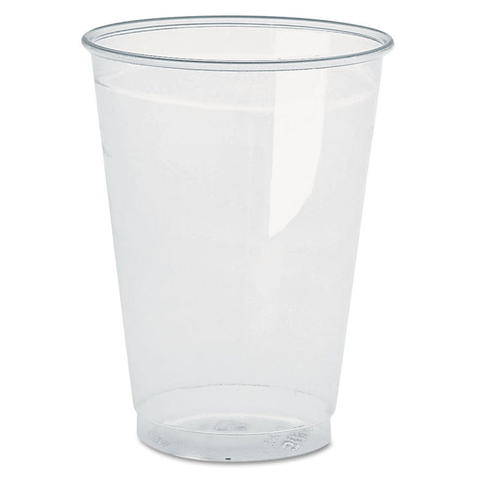 Clear Plastic PETE Cups, 16 oz, 70/Bag, 10 Bags/Carton