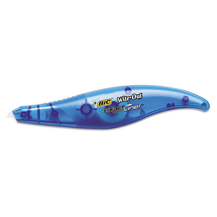 Wite-Out Brand Exact Liner Correction Tape, Non-Refillable, Blue, 1/5" x 236"
