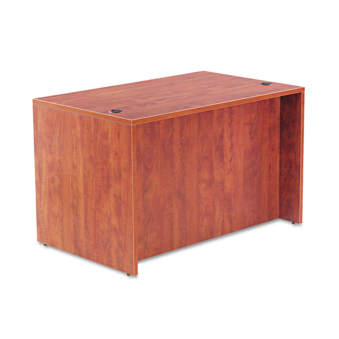 Alera Valencia Series Straight Front Desk Shell, 47.25" x 29.5" x 29.63", Medium Cherry