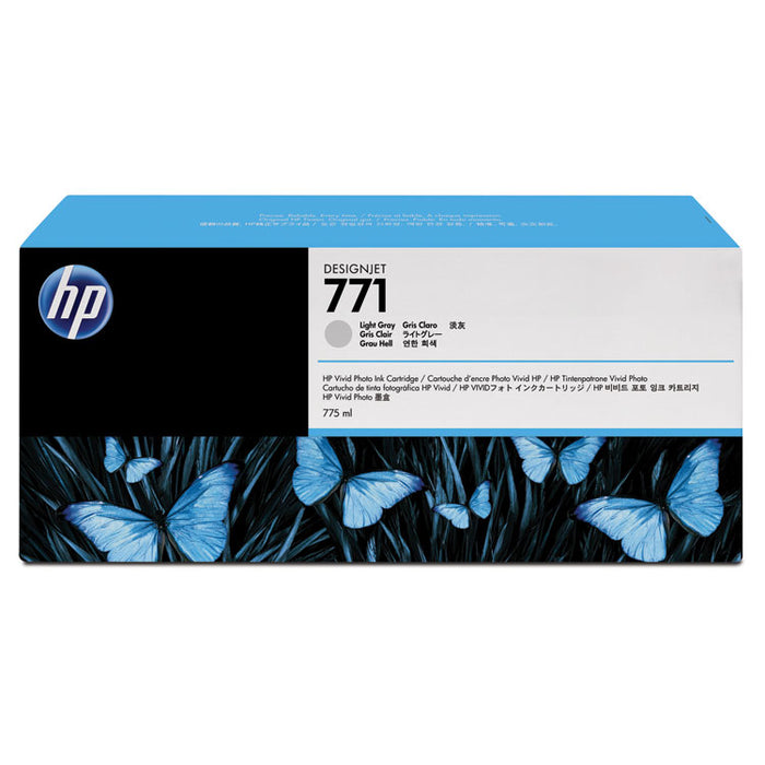 HP 771, (B6Y46A) 3-Pack Light Gray Original Ink Cartridges