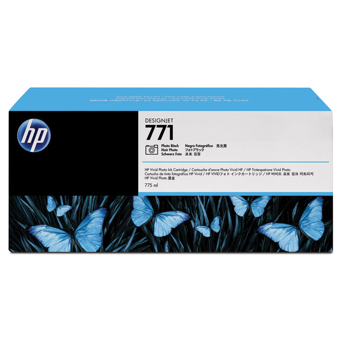 HP 771, (B6Y45A) 3-pack Photo Black Original Ink Cartridges