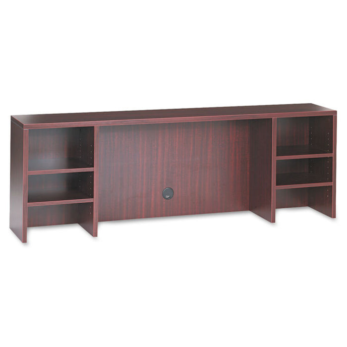 Alera Valencia Series Organizer Hutch, 70.63w x 11.75d x 23.63h, Mahogany