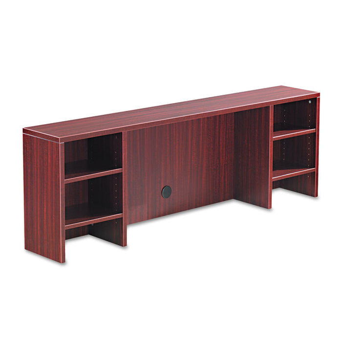 Alera Valencia Series Organizer Hutch, 70.63w x 11.75d x 23.63h, Mahogany
