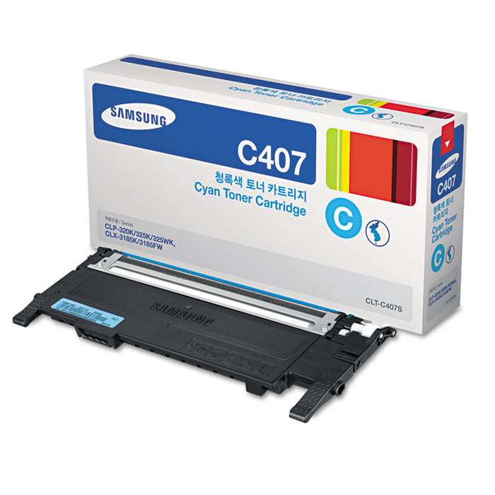 CLT-C407S (SU001A) Toner, 1000 Page-Yield, Cyan
