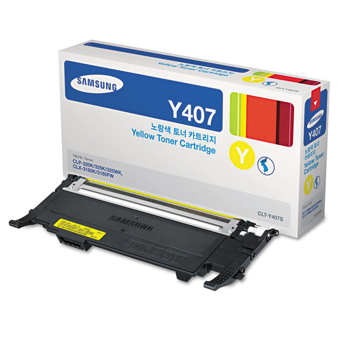 SU478A (CLT-Y407S) Toner, 1,000 Page-Yield, Yellow
