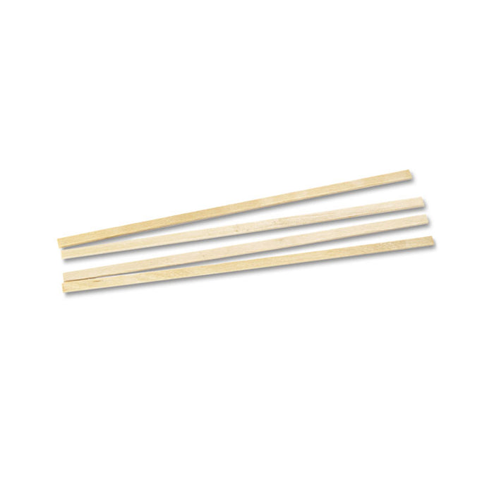 Wood Coffee Stirrers, 5 1/2" Long, Woodgrain, 10000 Stirrers/Carton