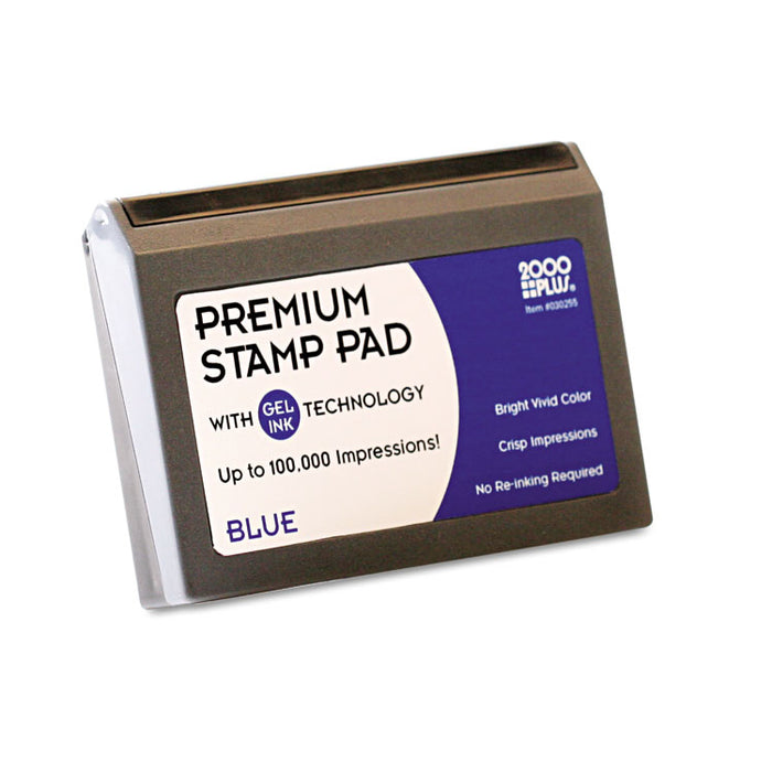 Microgel Stamp Pad for 2000 PLUS, 2 3/4 x 4 1/4, Blue