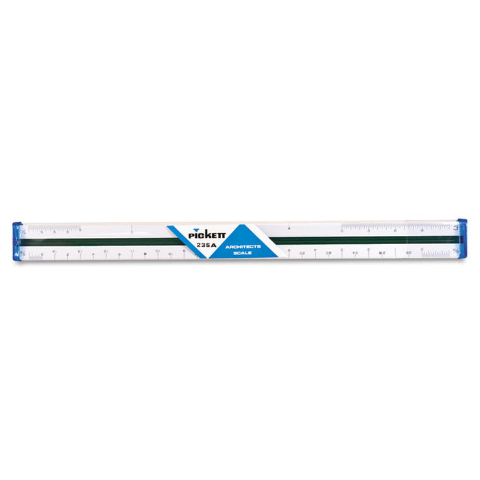 Triangular Scale, Plastic, 12" Long, Architectural, Color-Coded