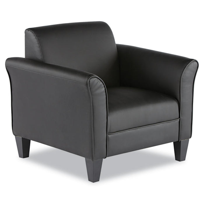 Alera Reception Lounge Sofa Series Club Chair, 35.43" x 30.7" x 32.28", Black