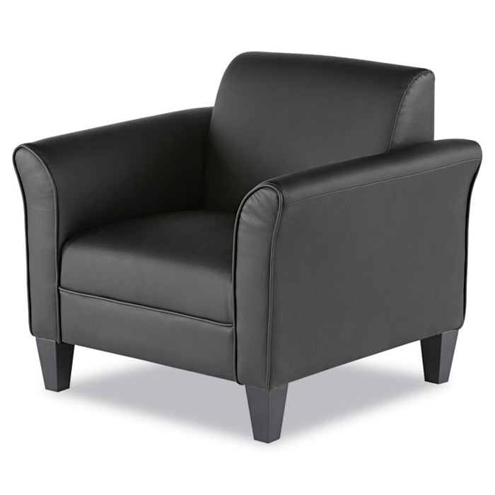 Alera Reception Lounge Sofa Series Club Chair, 35.43" x 30.7" x 32.28", Black