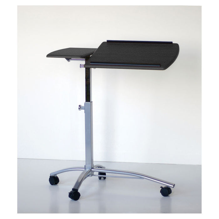 Laptop Computer Caddy, 29.5" x 20" x 27" to 38", Anthracite