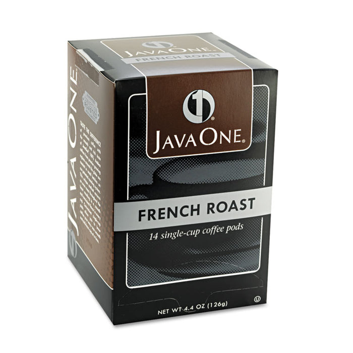 Coffee Pods, French Roast, Single Cup, 14/Box