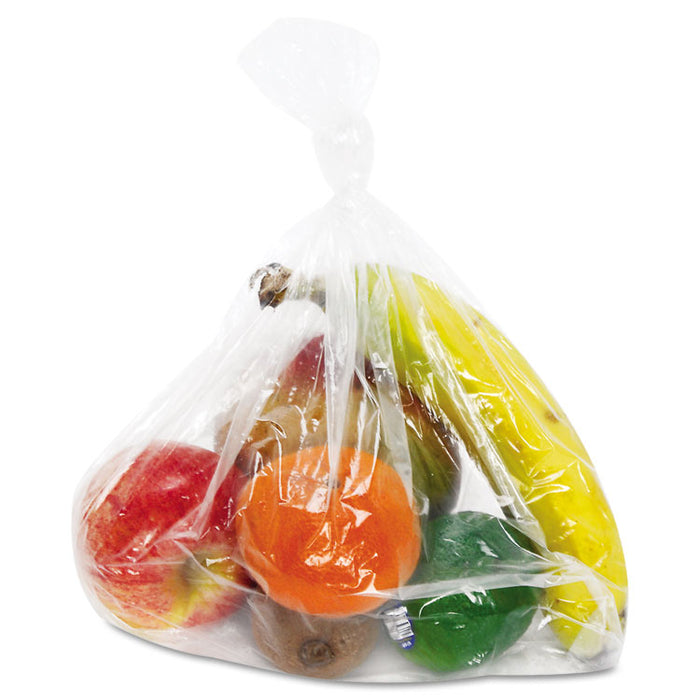 Food Bags, 8 qt, 1 mil, 8" x 18", Clear, 1,000/Carton
