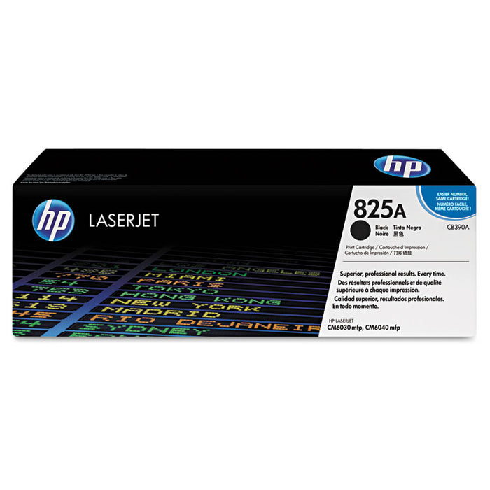 HP 825A, (CB390A) Black Original LaserJet Toner Cartridge