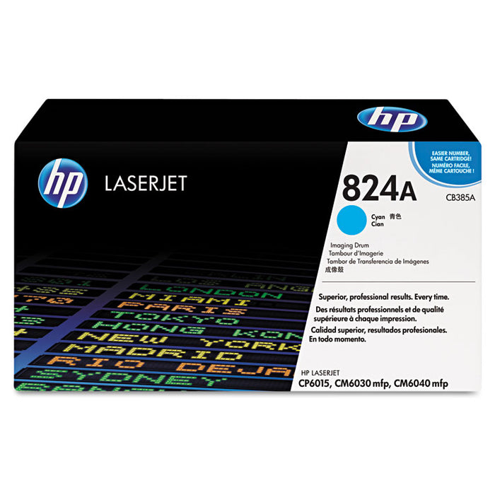 HP 824A, (CB385A) Cyan Original LaserJet Imaging Drum