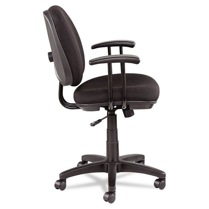 Alera Interval Series Swivel/Tilt Task Chair, Supports Up to 275 lb, 18.42" to 23.46" Seat Height, Black