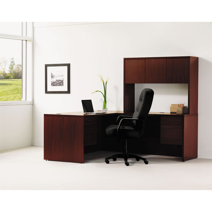 10500 Series L Workstation Return, 3/4 Height Right Ped, 48w x 24d x 29.5h, Mahogany