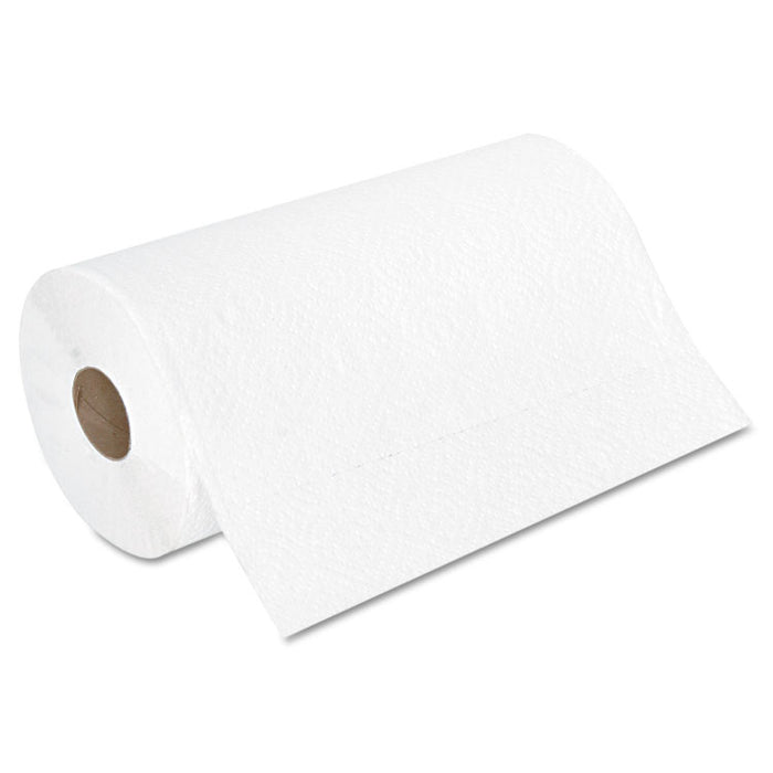 Household Perforated Paper Towel Rolls, 2-Ply, 11 x 8.5, White, 250/Roll, 12 Rolls/Carton