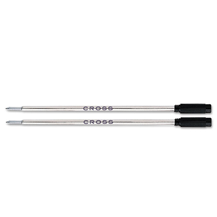 Refill for Cross Ballpoint Pens, Medium Point, Black Ink, 2/Pack