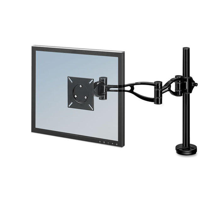 Depth Adjustable Monitor Arm, 4.38w x 24d x 21h, Black