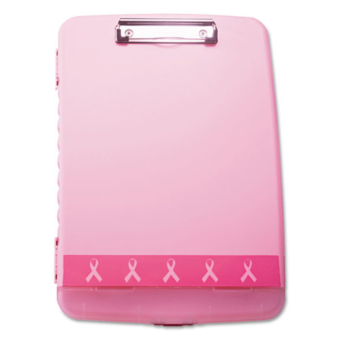 Breast Cancer Awareness Clipboard Box, 3/4" Capacity, 8 1/2 x 11, Pink