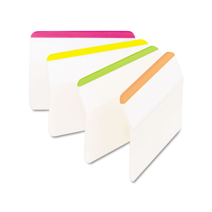 2" Angled Tabs, Lined, 1/5-Cut, Assorted Brights Colors, 2" Wide, 24/Pack