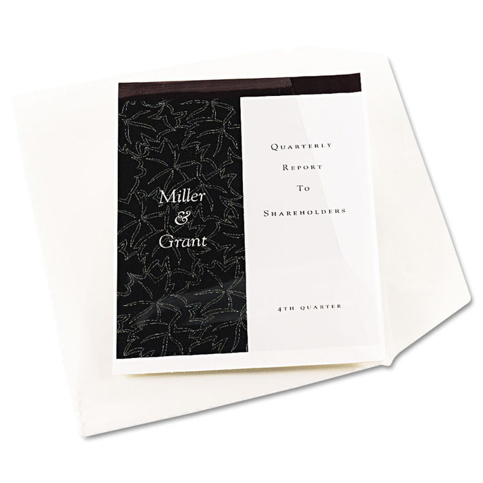 Vinyl File Envelope, Letter Size, Clear