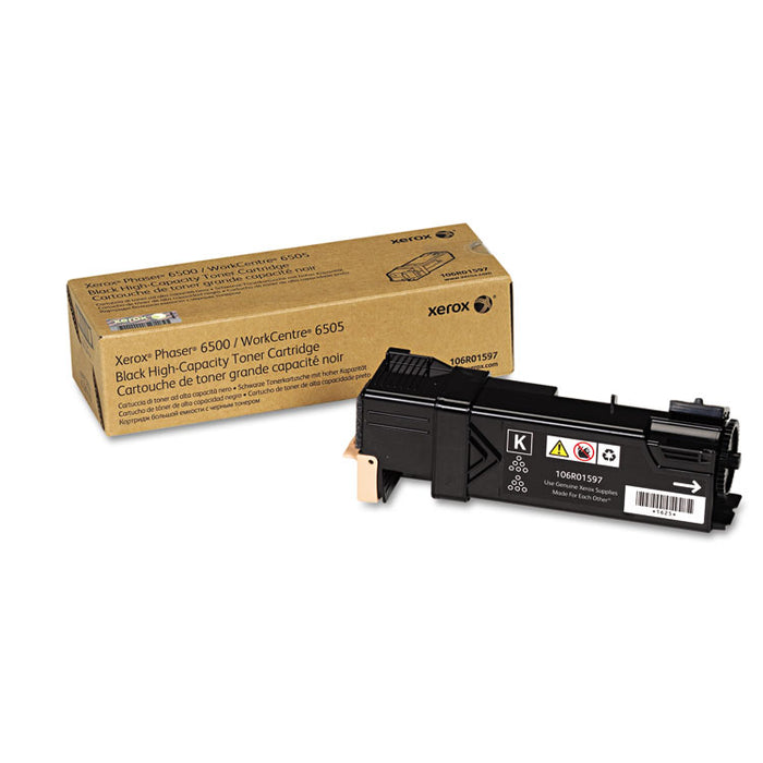 106R01597 High-Yield Toner, 3,000 Page-Yield, Black