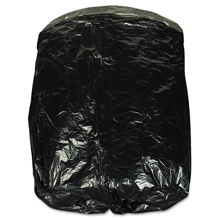 Sanitary Napkin Plastic Liner Bags, 17", Black, 1,000/Carton