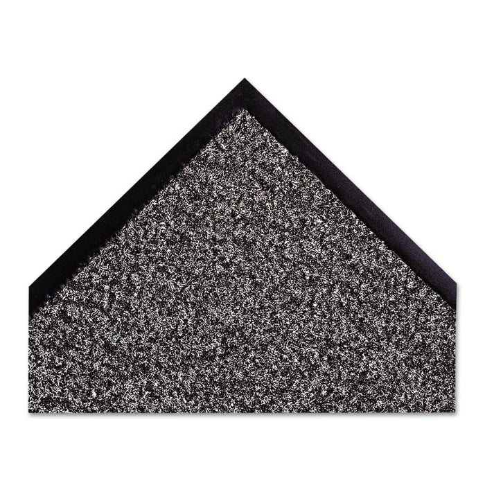 Dust-Star Microfiber Wiper Mat, 48 x 72, Charcoal