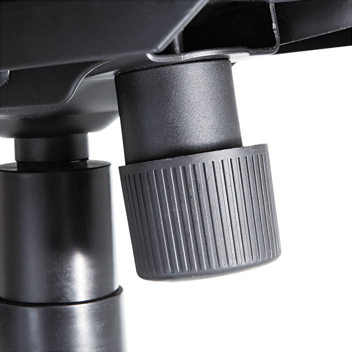 Big and Tall Swivel/Tilt Mid-Back Chair, Supports up to 450 lbs., Black Seat/Black Back, Black Base