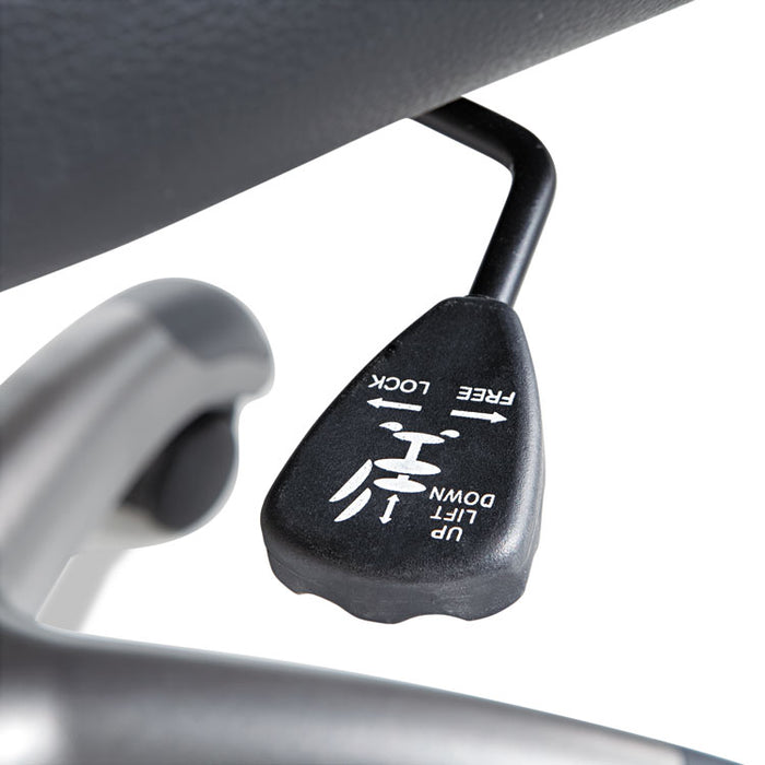 Executive Swivel/Tilt Leather High-Back Chair, Supports up to 250 lbs., Black Seat/Black Back, Black Base