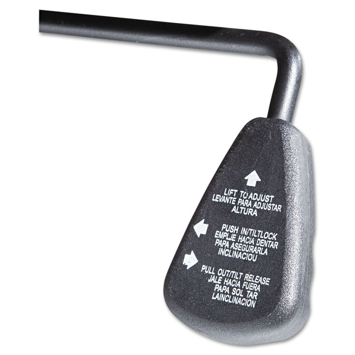 Big and Tall Swivel/Tilt Mid-Back Chair, Supports up to 450 lbs., Black Seat/Black Back, Black Base