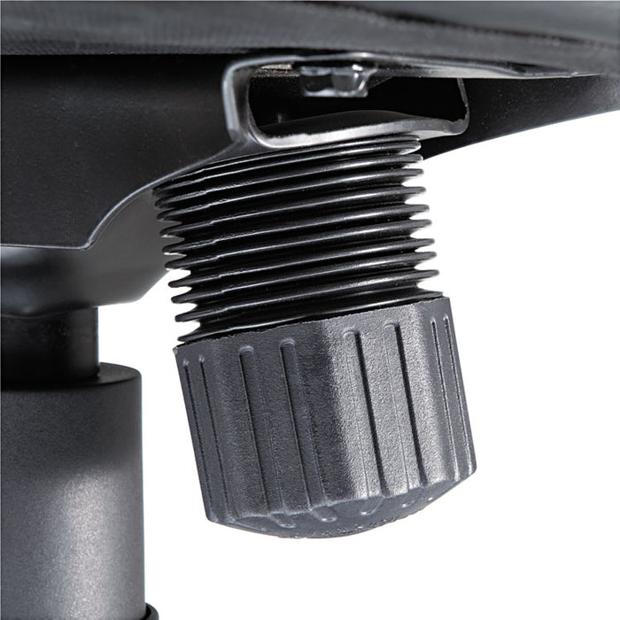 Executive Swivel/Tilt Leather High-Back Chair, Supports up to 250 lbs., Black Seat/Black Back, Black Base